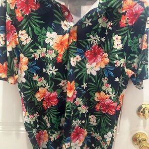Tropical Floral Men's Polo Shirt